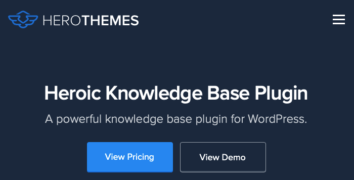 Heroic Knowledge Base Plugin