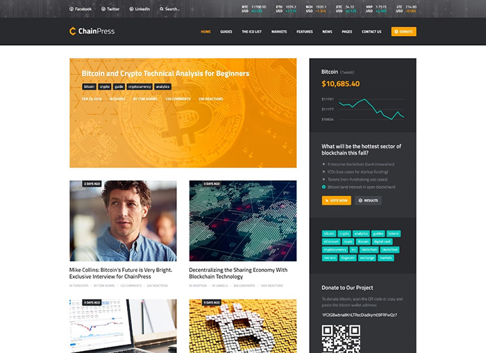 ChainPress | Financial WordPress Business Blog Theme