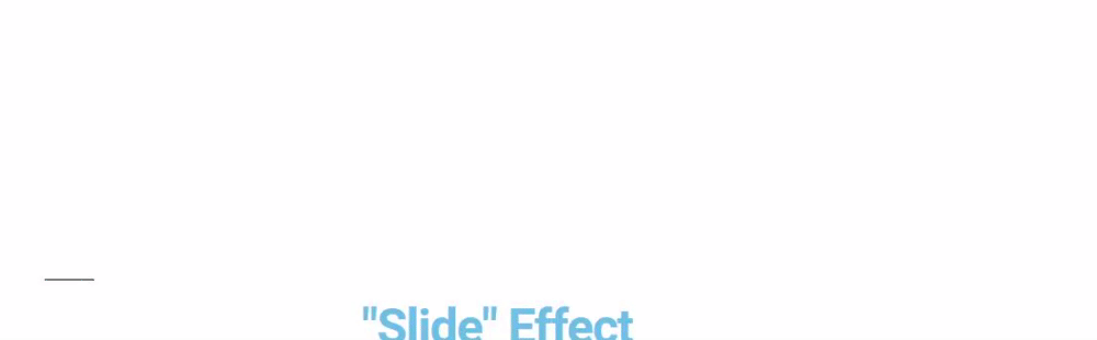 Slide effect
