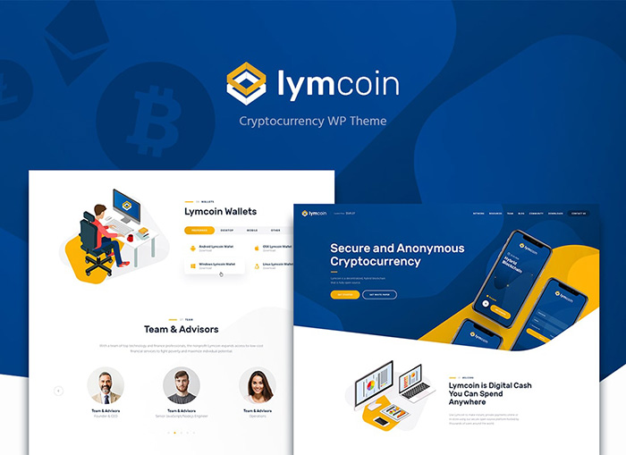 Lymcoin | Cryptocurrency & ICO WordPress Theme
