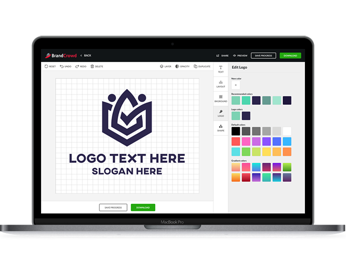 1. BrandCrowd – Online Logo Maker