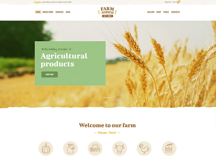 Farm Agrico | Agricultural Business & Organic Food WordPress Theme