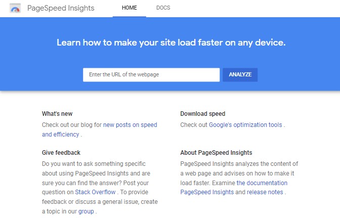 Google Pagespeed Insights