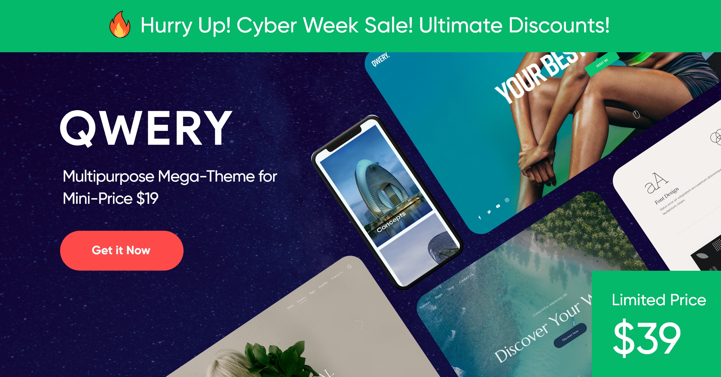 Qwery - Multi-Purpose Business WordPress Theme + RTL