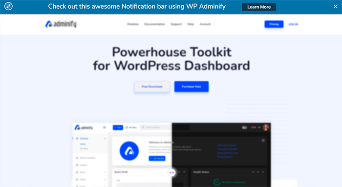 Notification-bar-module