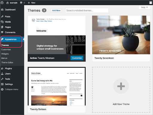 install wordpress theme