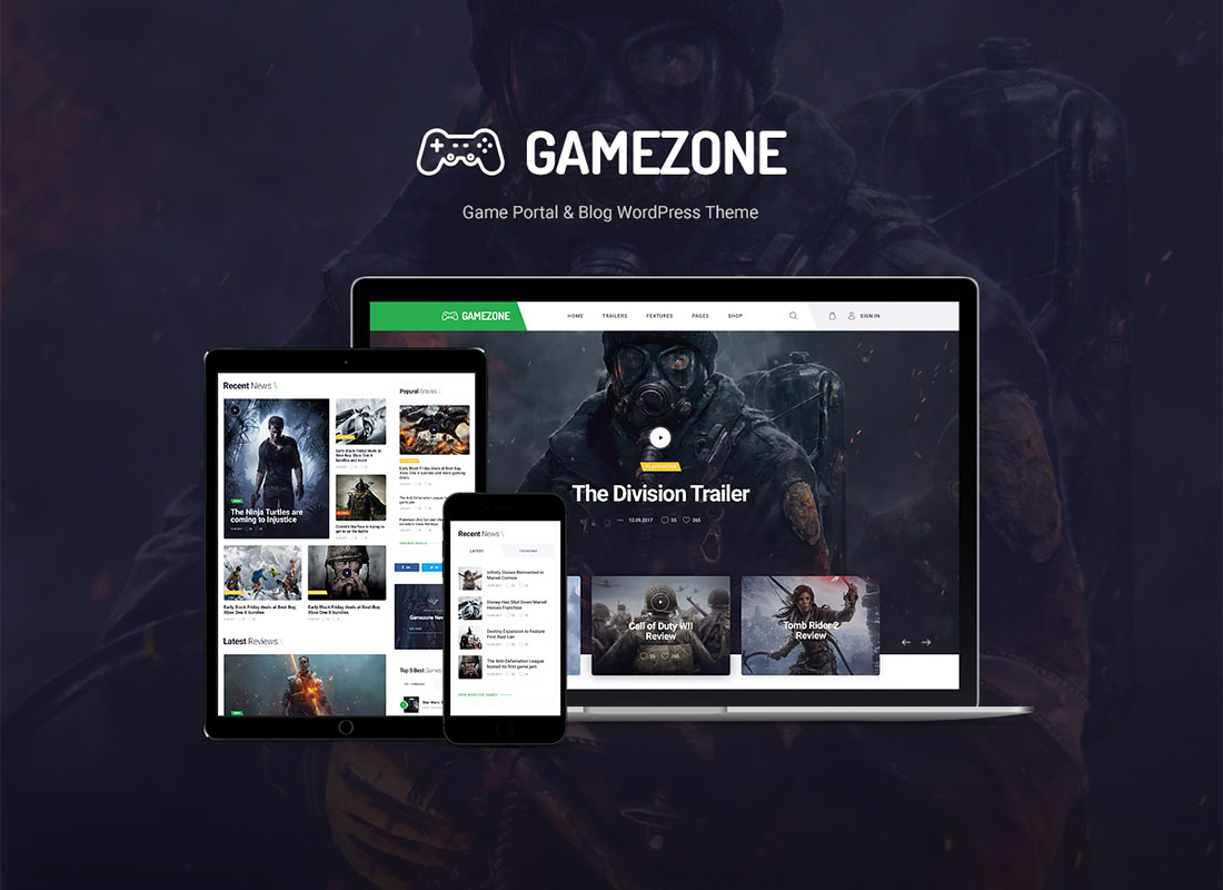 Gamezone | Video Gaming Blog & Esports Store WordPress Theme