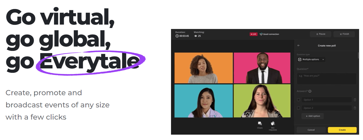 Everytale - Virtual Events Platform