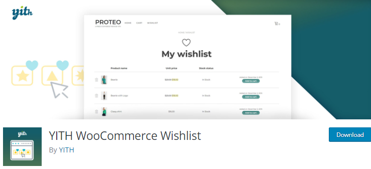 YITH WooCommerce Wishlist – WordPress plugin