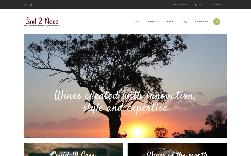 Based on Wineshop theme