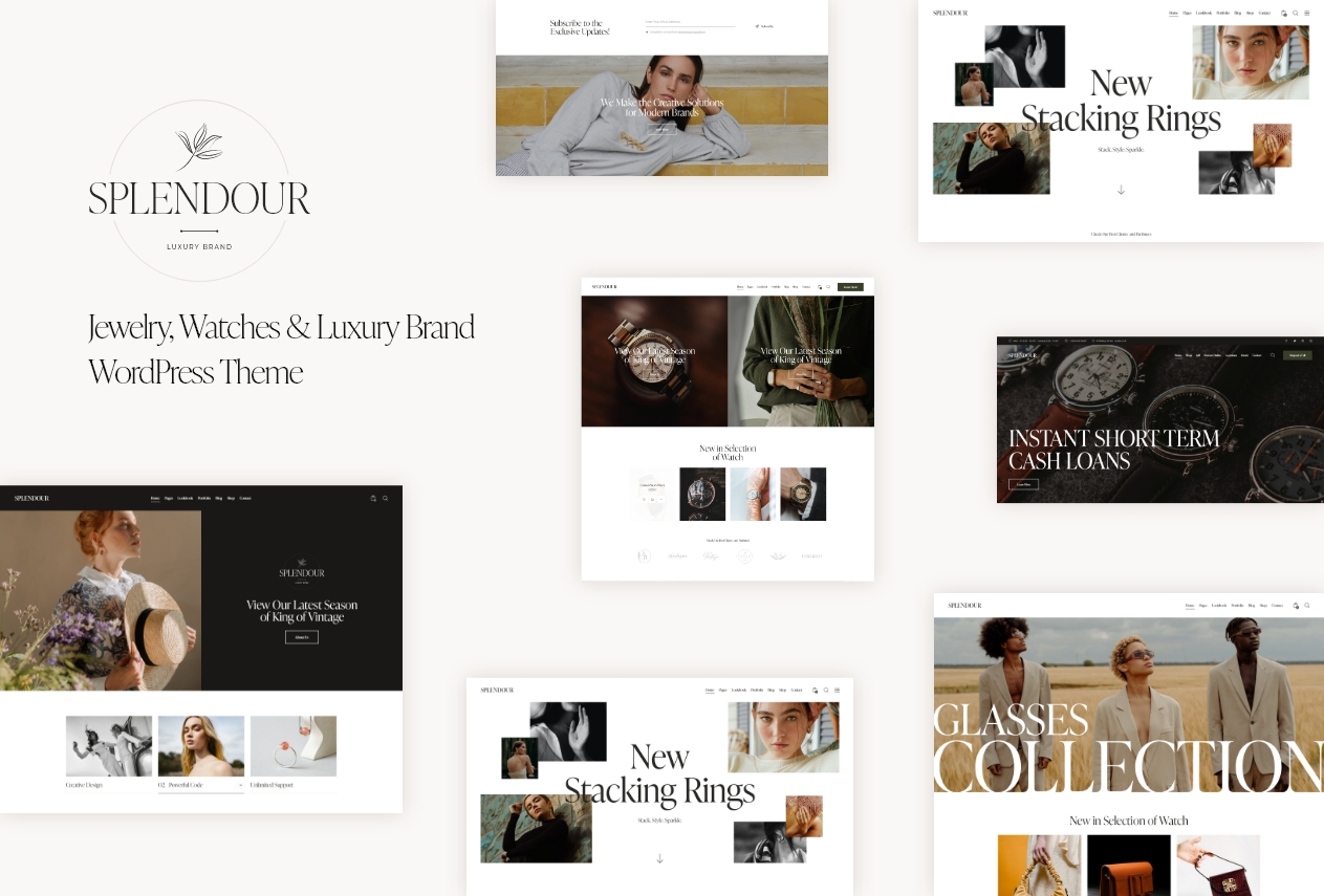 Splendour - Jewelry & Watches WordPress Theme