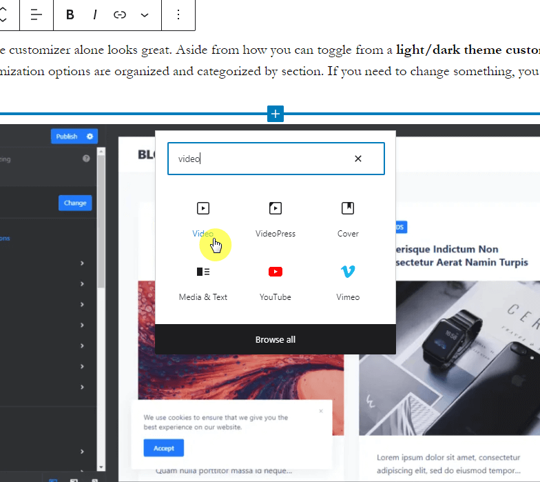 Consider Video Content