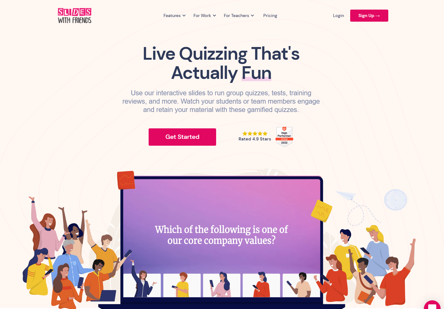 Slides With Friends - Live Quizzing for Classrooms and Teams