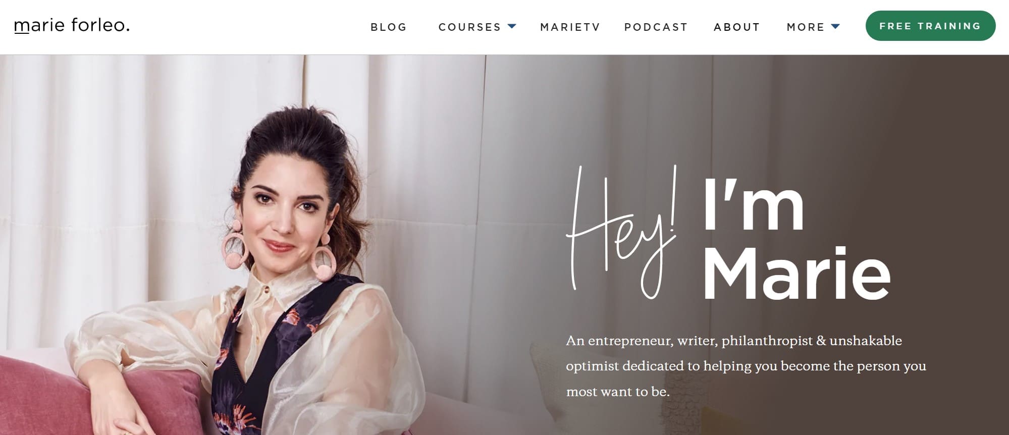 Example of an about page