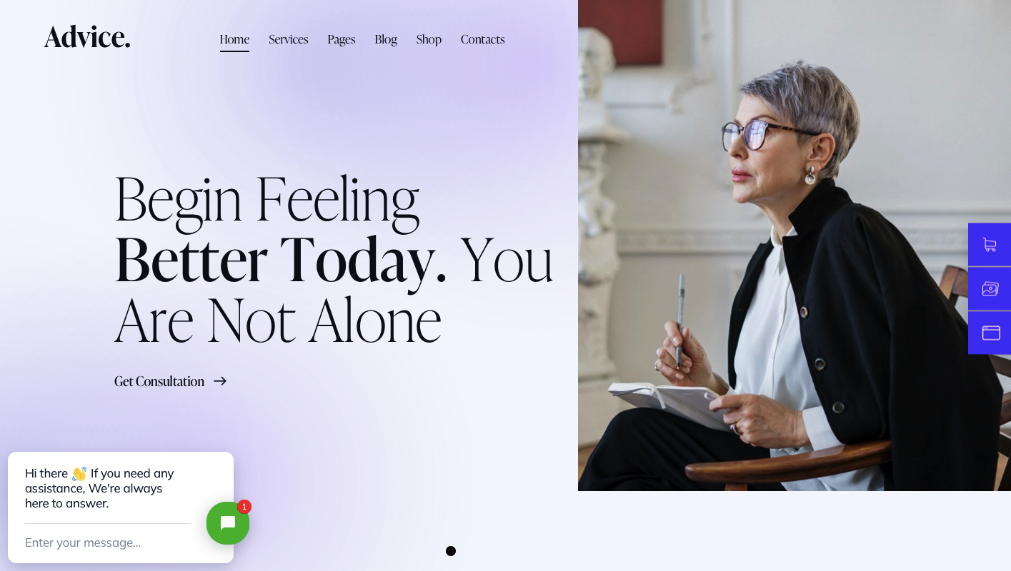 Advice - Online Therapy & Counseling WordPress Theme