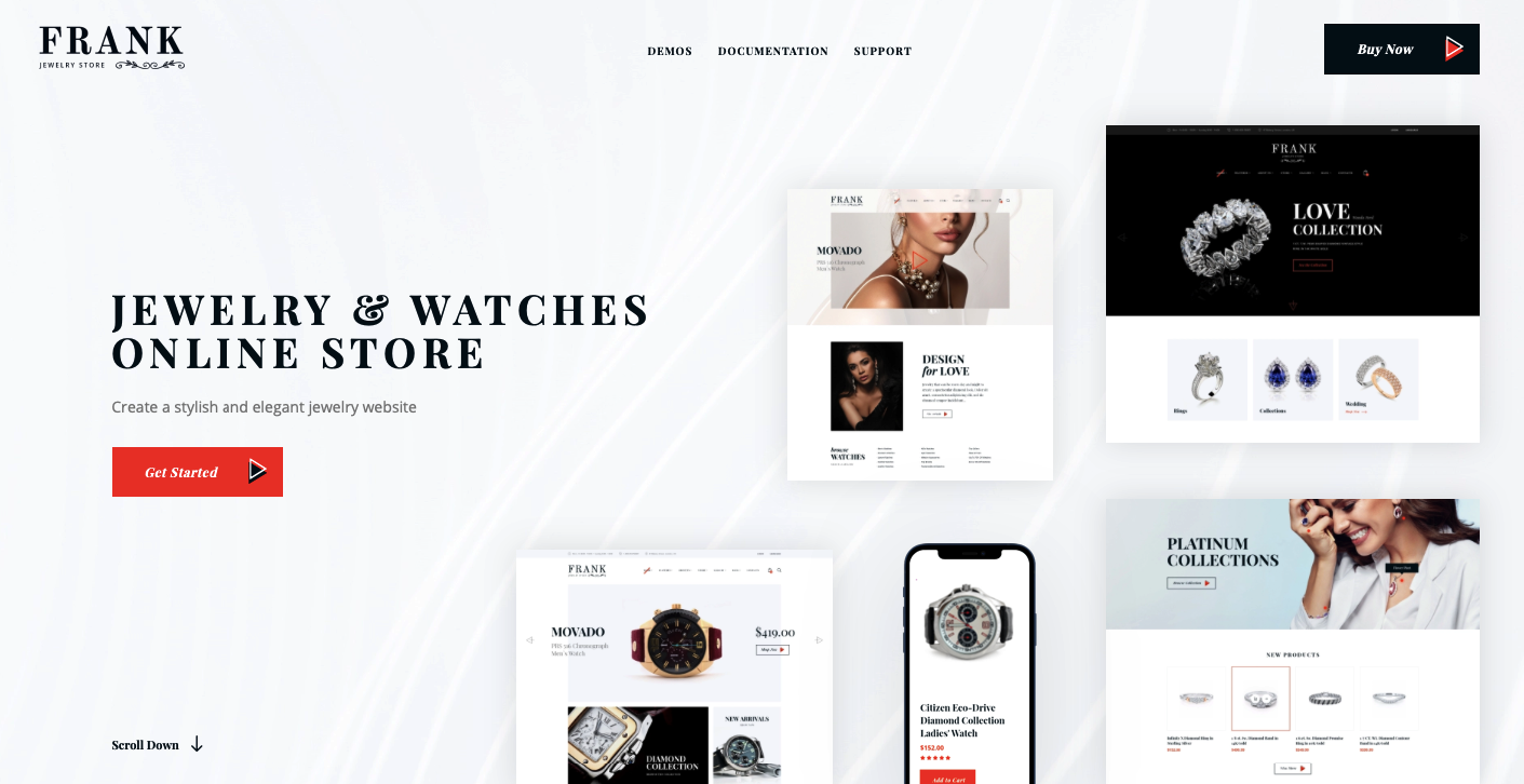 Jewelry & Watches Online Store WordPress Theme
