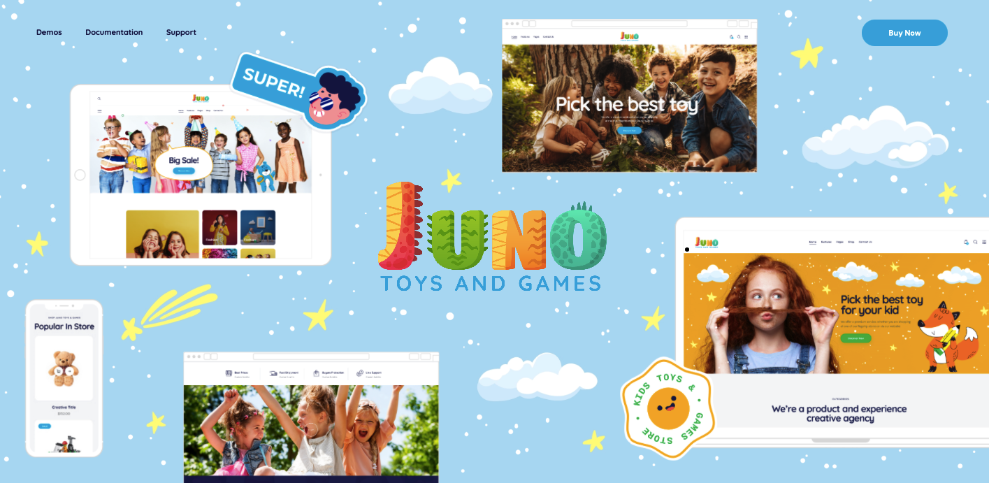 Juno - Kids Toys & Games Store WordPress Theme