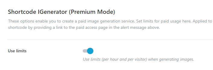 Shortcode Igenerator
