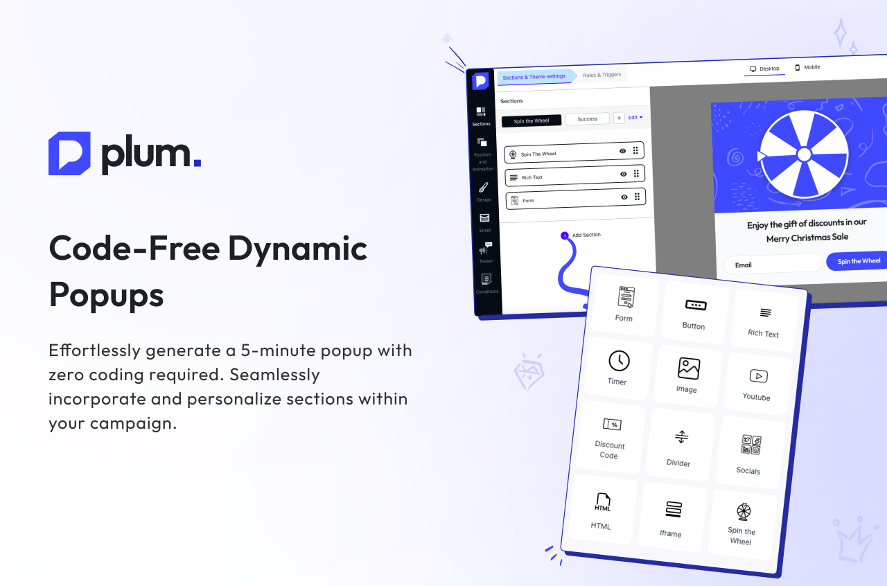 Plum: Transforming Engagement with Cutting-Edge Popup Window Design