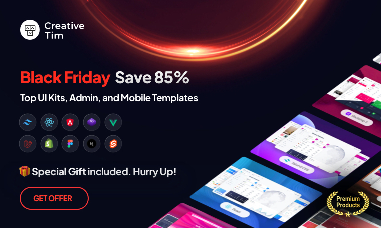 Creative Tim - up to 85% OFF