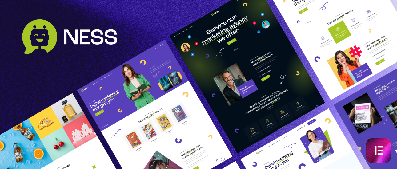 Ness – Marketing Agency & SMM WordPress Theme