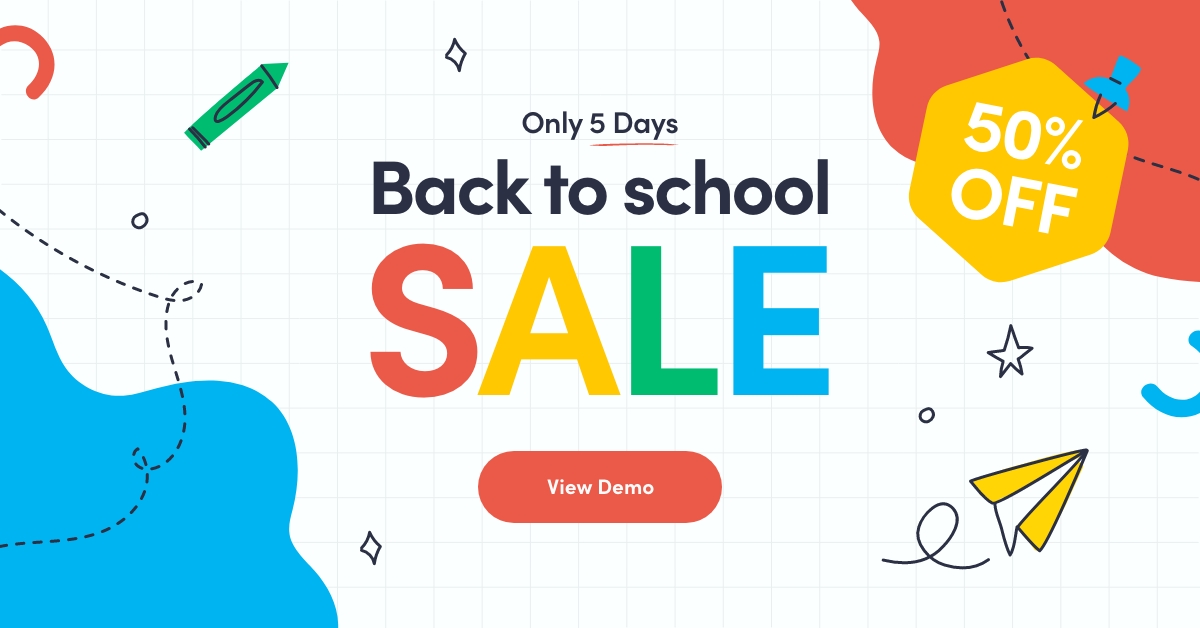 back to school sale