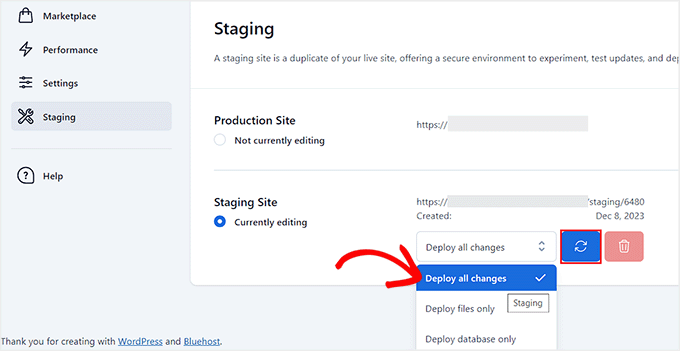 Deploying Changes From Staging to Live Site