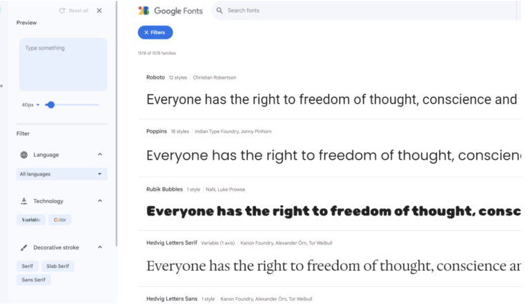 Select the Perfect Font for Your Website