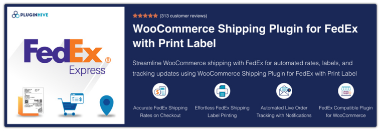 WooCommerce Shipping Plugin for FedEx with Print Label