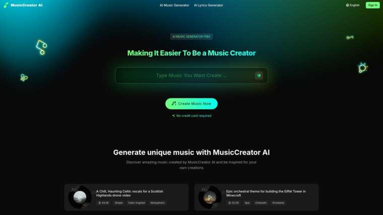 MusicCreator AI