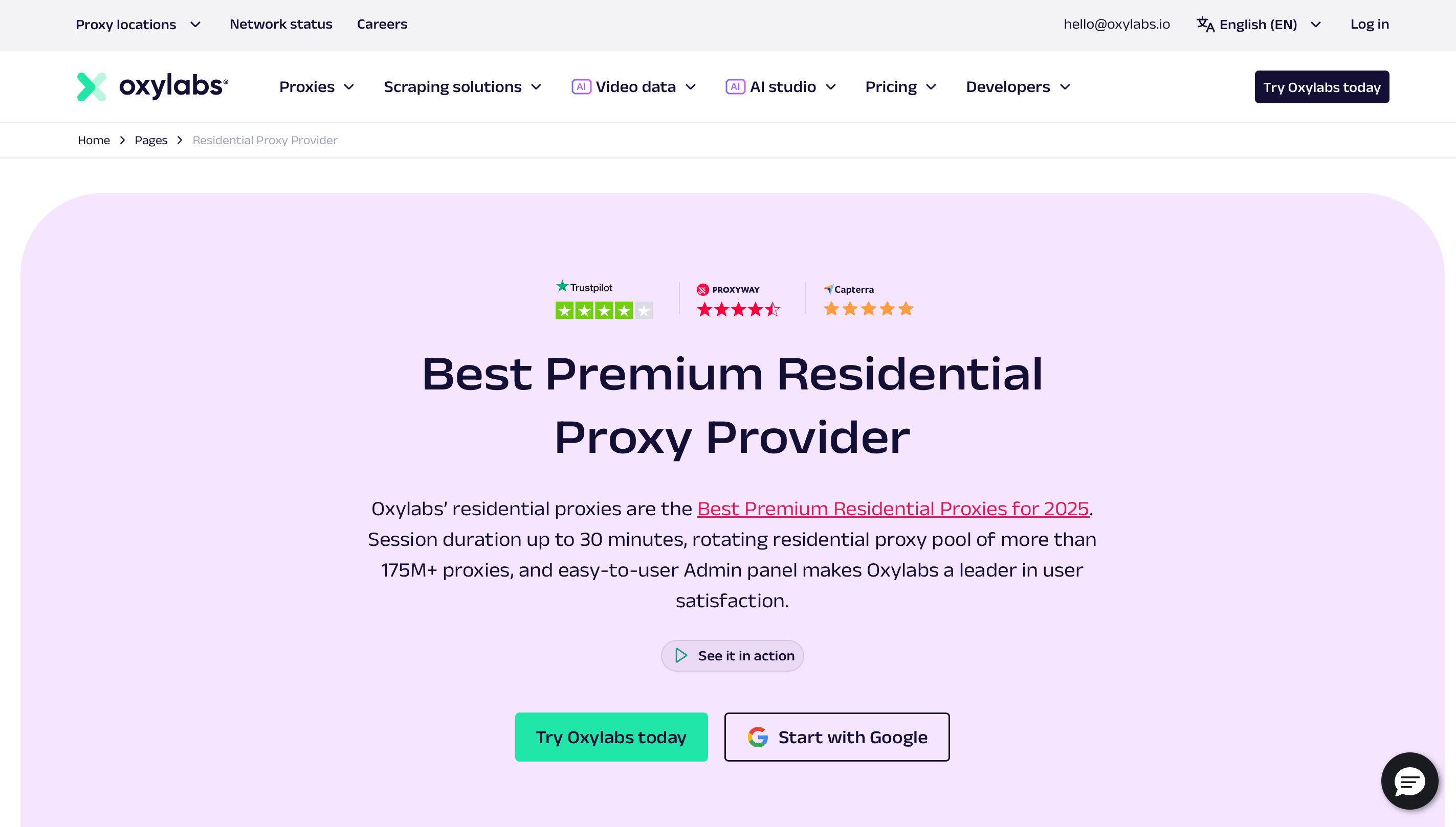 3. Oxylabs – Best for Scalable Automation & Data Collection
