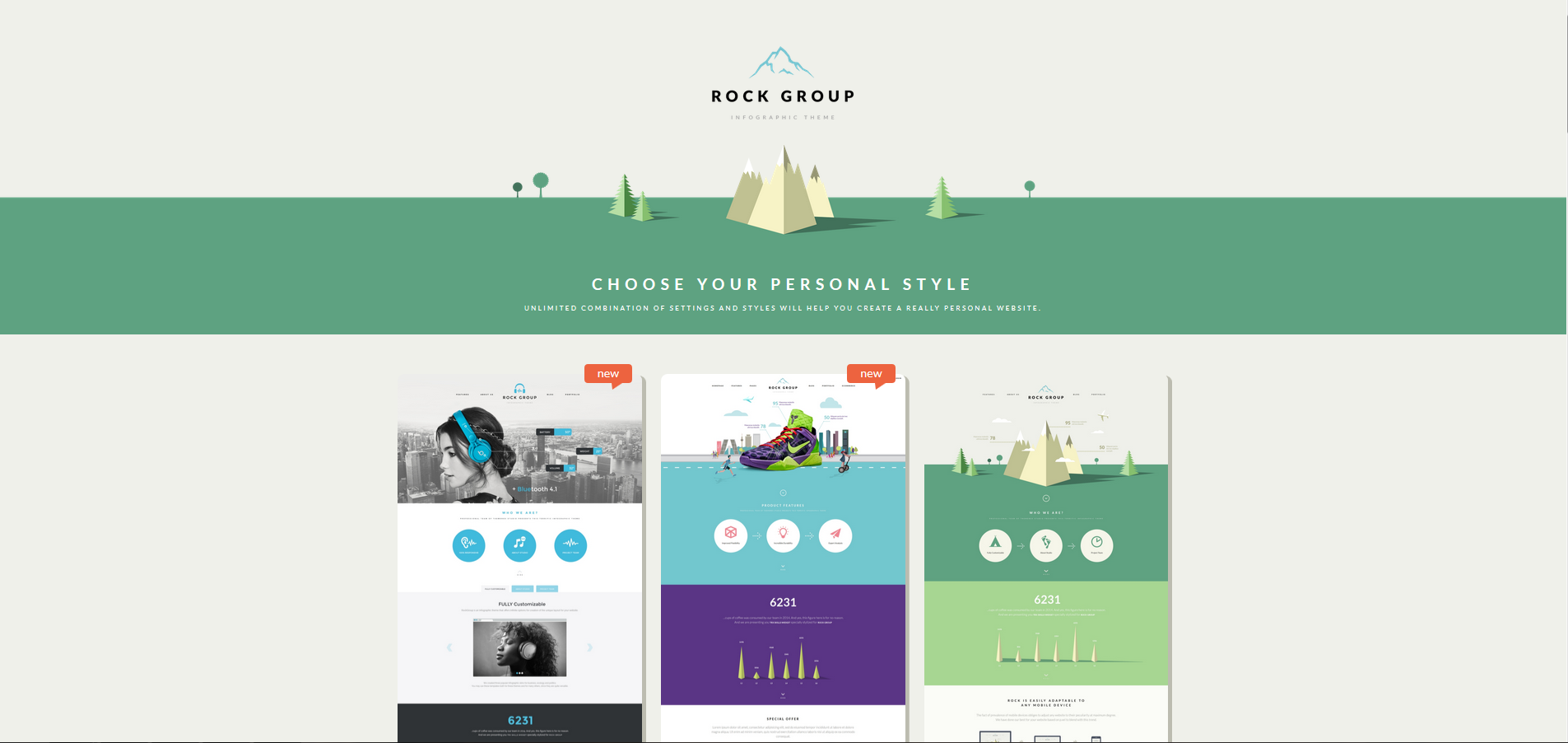 Rock Group - Multipurpose Infographic Theme