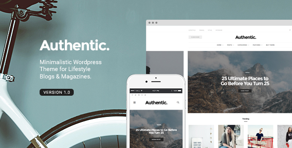 Authentic - Lifestyle Blog & Magazine WordPress Theme