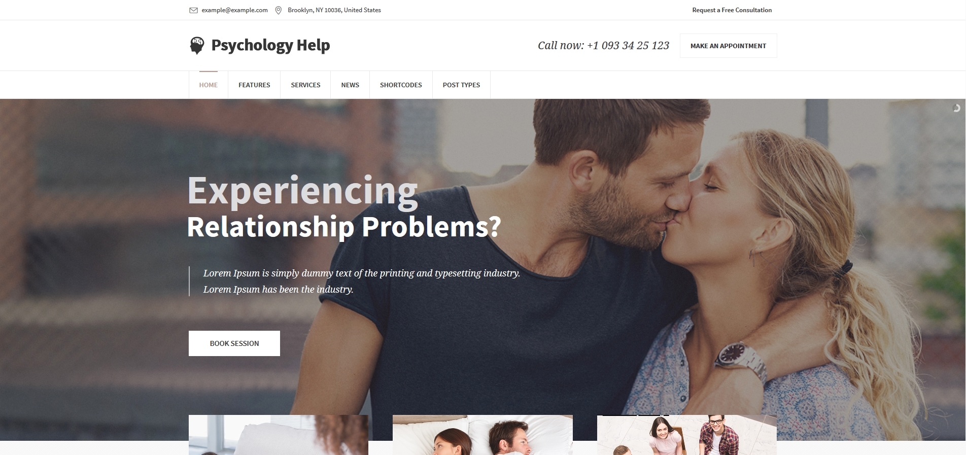 Medical WordPress Theme for Psychologist and Mental Therapy