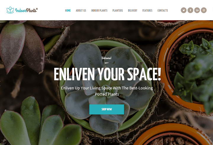 indoorplants green WordPress Theme