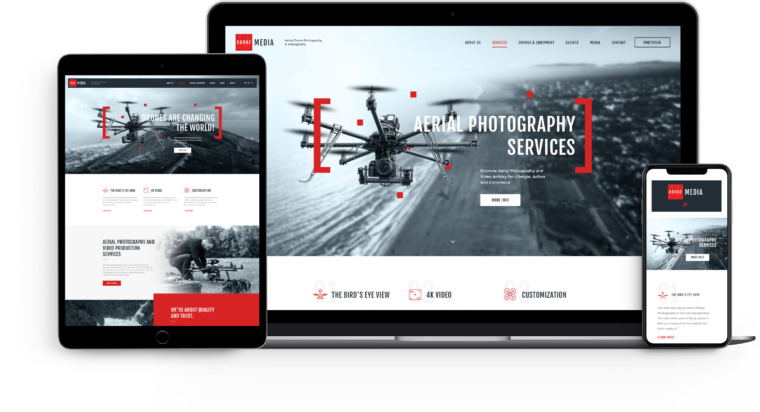 Drone Media | Aerial Photography & Videography Theme