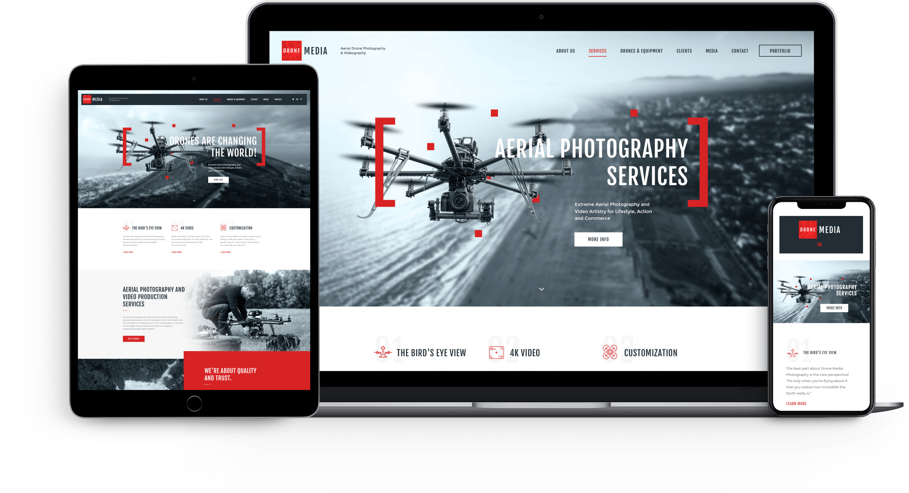 Drone Media | Aerial Photography & Videography Theme