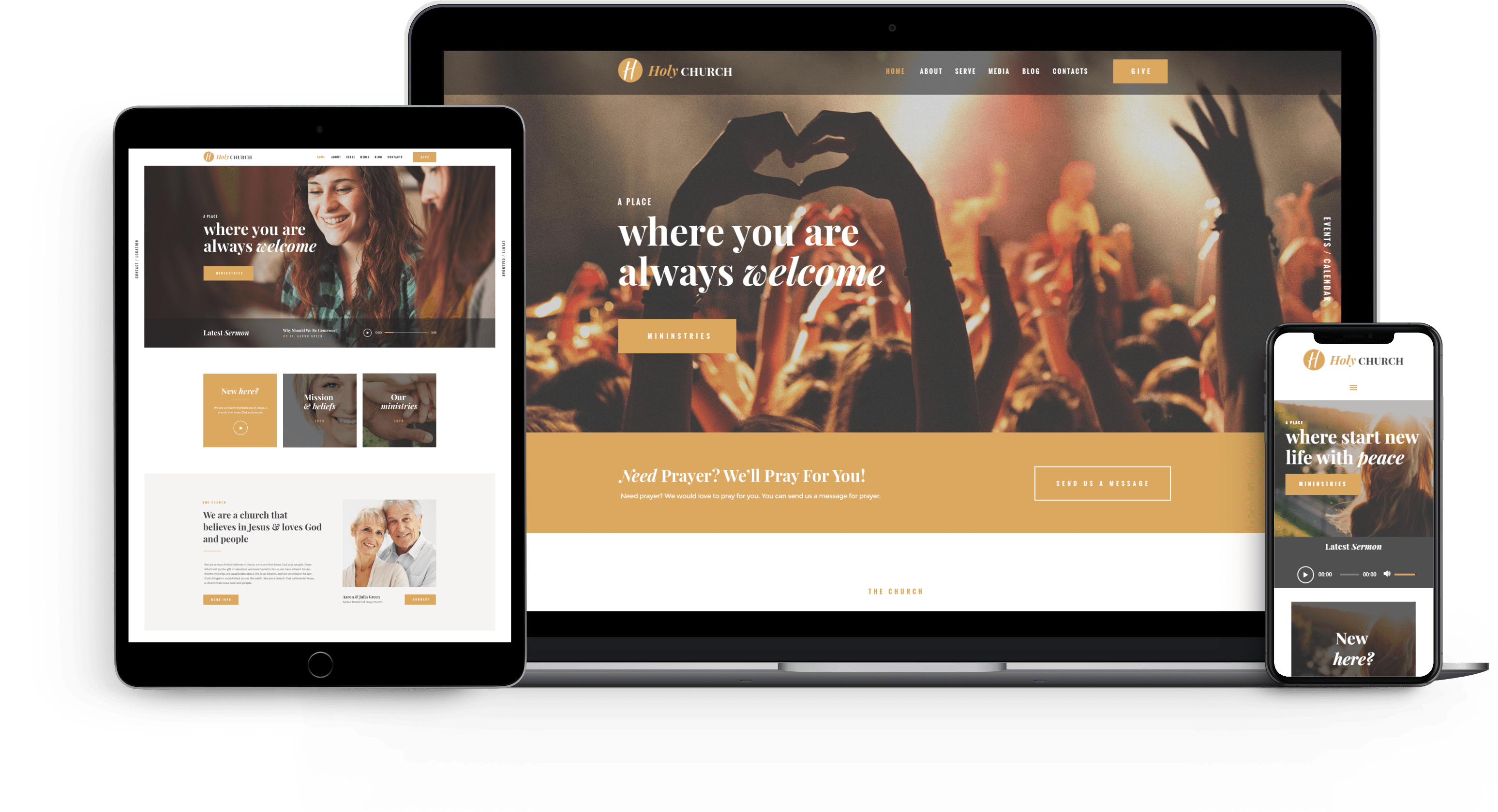 Holy Church | Religion, Charity & Nonprofit WordPress Theme