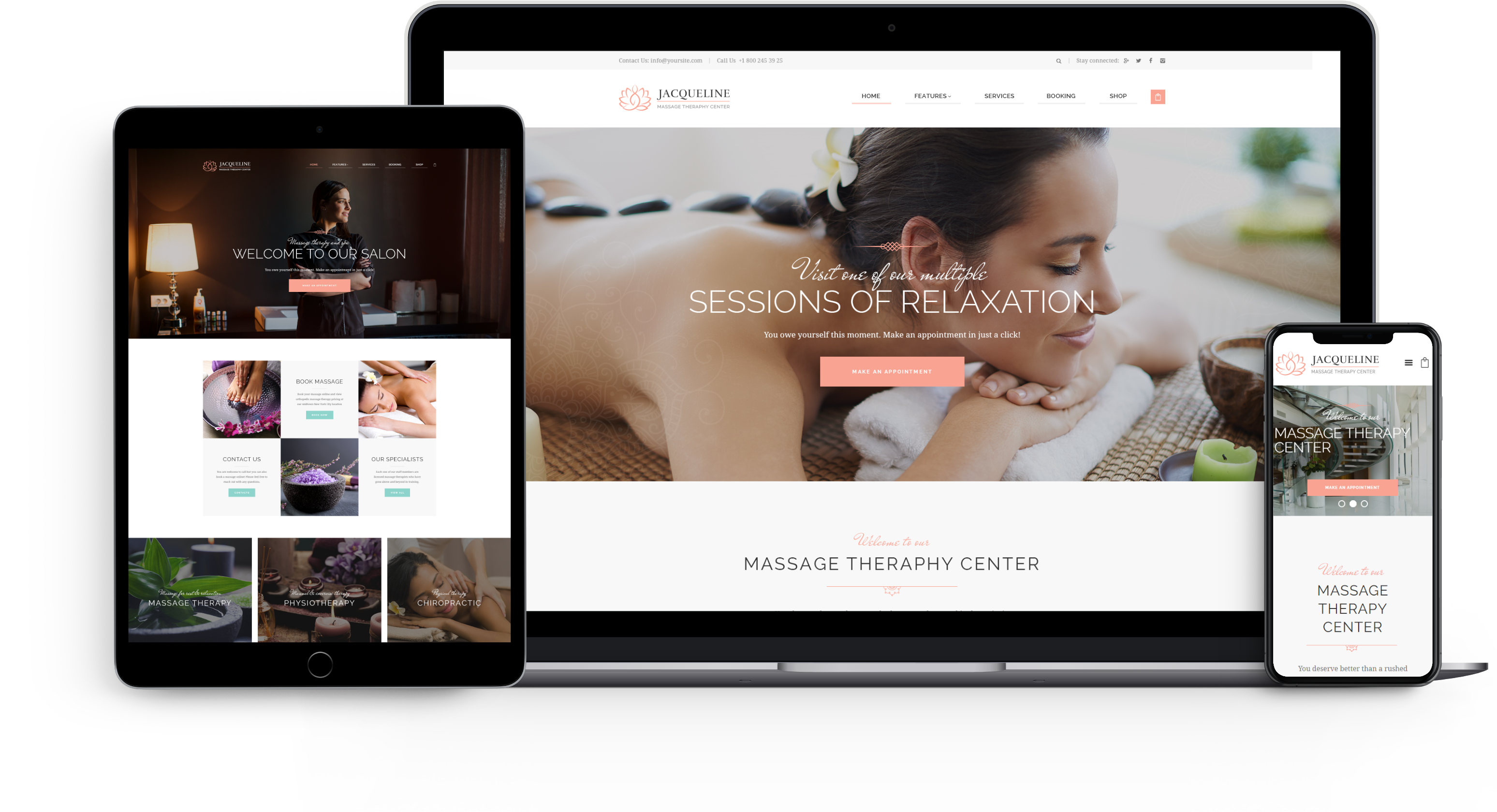 Jacqueline | Spa & Massage Salon Beauty Theme