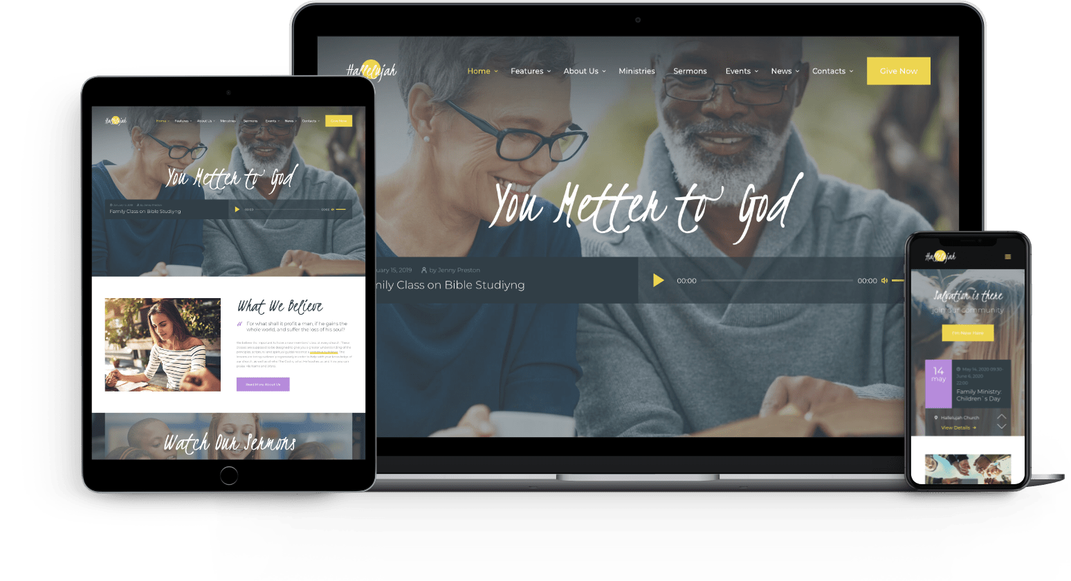 Hallelujah | Church & Religion Elementor WordPress Theme