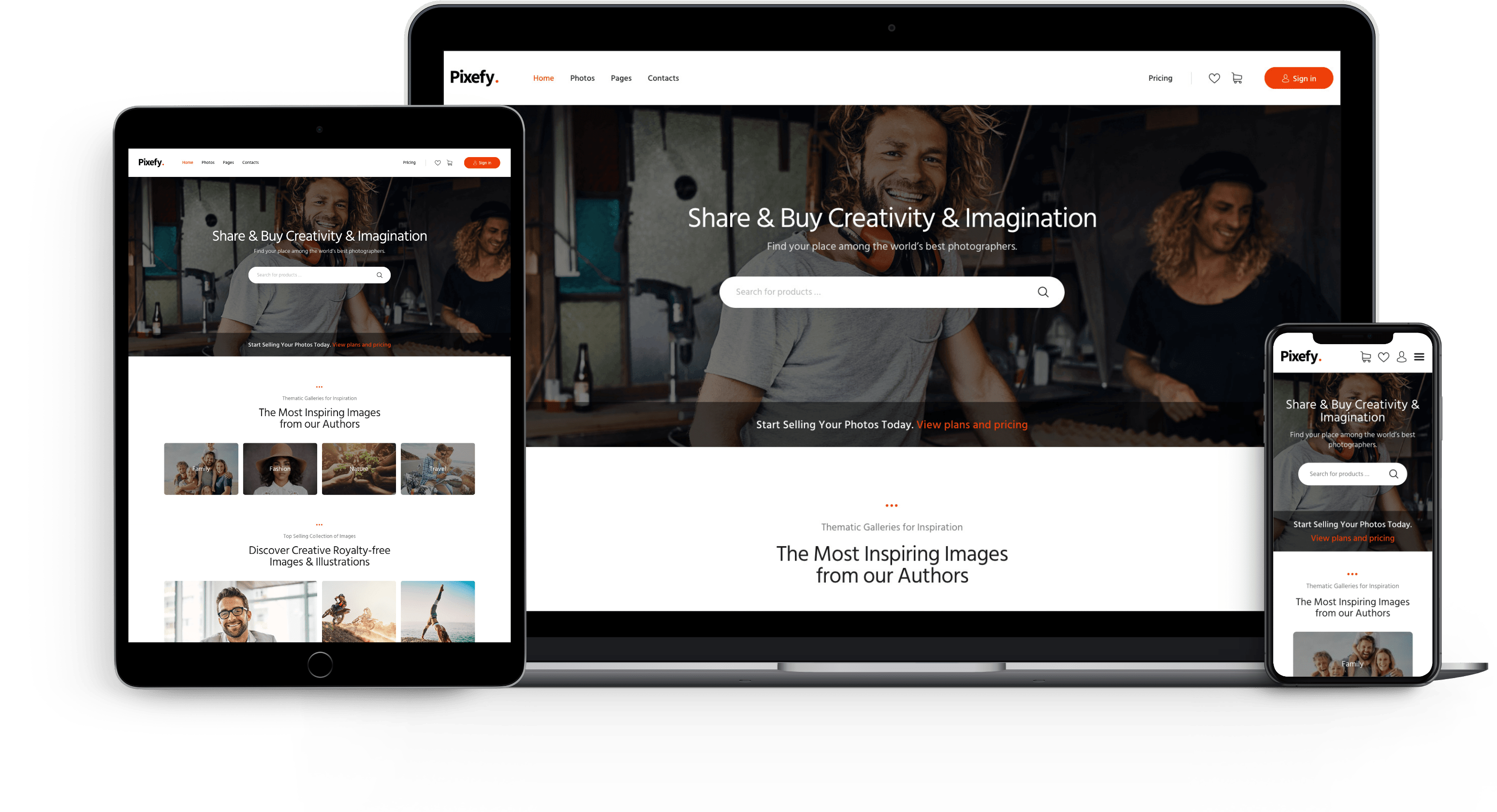 Pixefy | Multipurpose Photography Marketplace Theme + WCFM Plugin