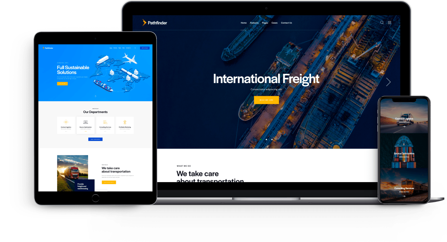 Pathfinder - Cargo Transportation & Logistics WordPress Theme