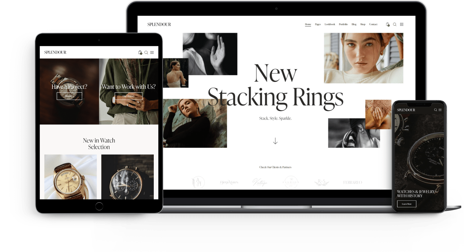 Splendour - Jewelry & Watches WordPress Theme